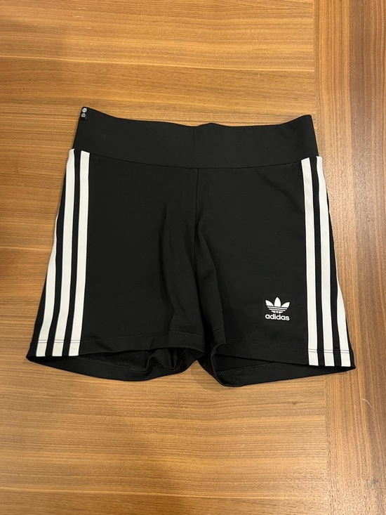 adidas Pants - adidas Black Athletic Shorts with White 3-Stripes